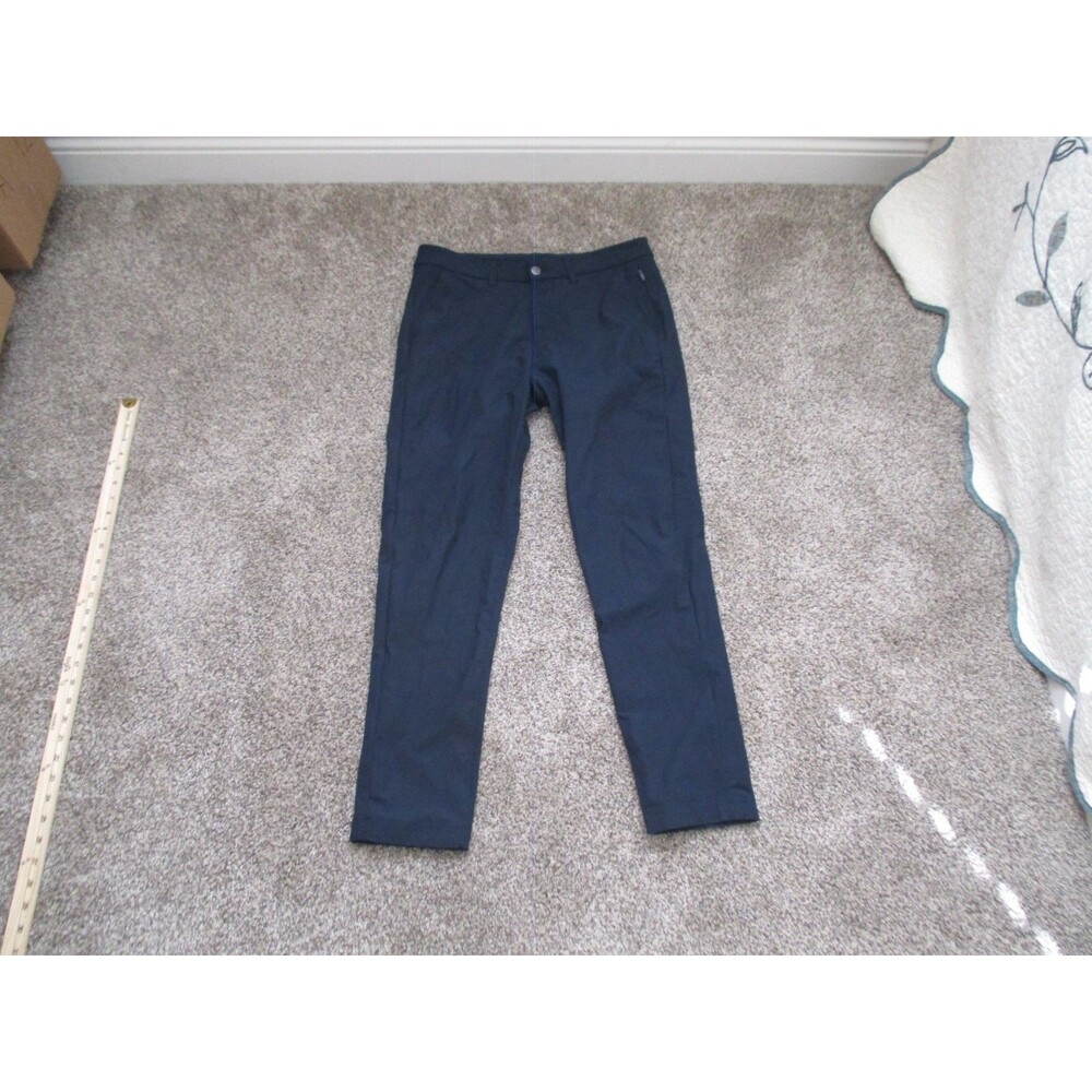 Lululemon Commission Pant Mens 30x30 Black Slim Fit Warpstream